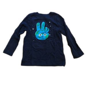 Old Navy 3T Navy Peace T Shirt Long Sleeve NWT